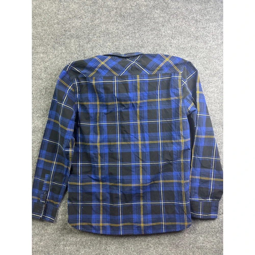 Levi's Button Up Shirt Mens Large Blue Plaid Long‎ Sleeve Pockets 3LGLW1569